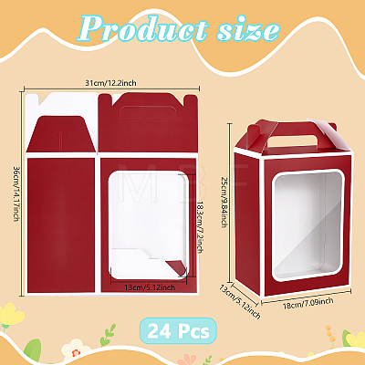 24Pcs Rectangle Paper Storage Gift Boxes CON-WA0001-33A-1