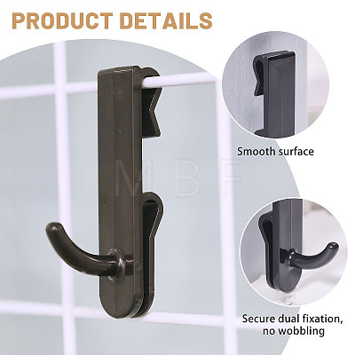 Plastic Mesh Sheet Hook FIND-WH0149-32C-02-1