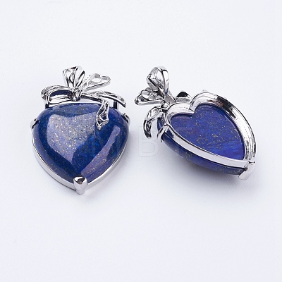 Natural Lapis Lazuli Pendants G-E433-B-05P-1