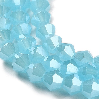 Imitation Jade Electroplate Glass Beads Strands LS-GLAA-F029-J4mm-C03-1