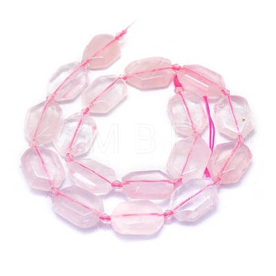 Natural Rose Quartz Beads Strands G-L552P-03-1
