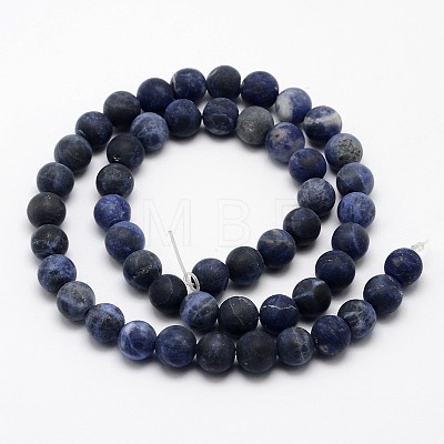 Natural Sodalite Beads Strands G-D682-10mm-1
