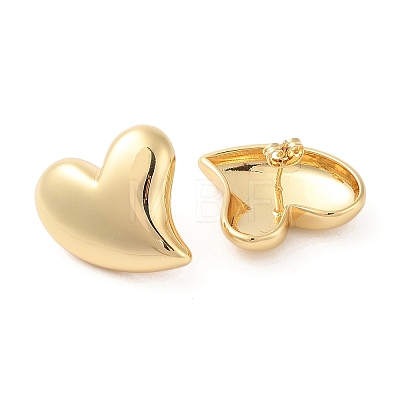 Rack Plating Brass Stud Earrings for Women EJEW-G394-17G-1