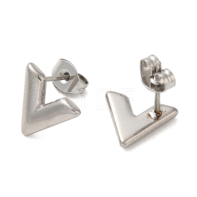 Non-Tarnish 304 Stainless Steel Stud Earring EJEW-C099-03P-1