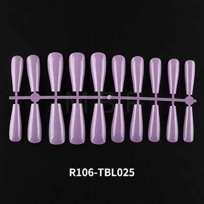 Solid Color Plastic Seamless Toe False Nail MRMJ-R106-TBL025-1