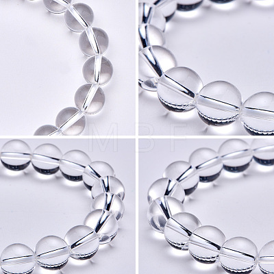 Natural Crystal Round Beads Stretch Bracelets BJEW-N301-10mm-07-1