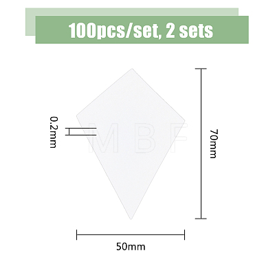 DICOSMETIC 200Pcs English Paper Piecing DIY-DC0002-70-1