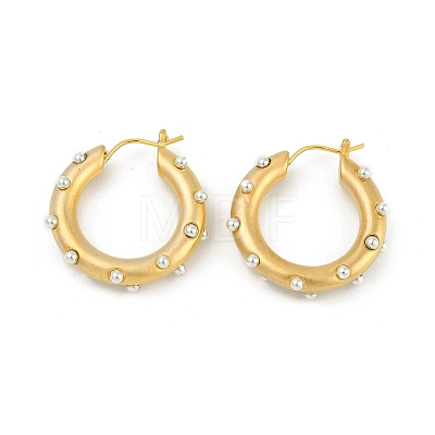 Brass Ring Hoop Earrings EJEW-Q391-22G-1