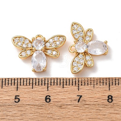 Brass Micro Pave Cubic Zirconia Pendants KK-A284-15G-01-1