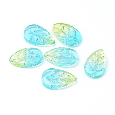 Transparent Glass Pendants GLAA-H016-08H-14-1