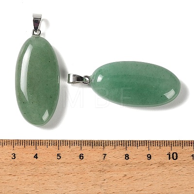 Natural Green Aventurine Pendants GG-CBACB71-01P-10-1