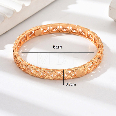 Real 18K Gold Plated Brass Bangles AJ8200-3-1