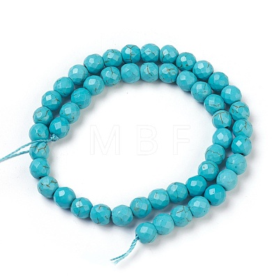 Synthetic Turquoise Beads Strands TURQ-L029-02-6mm-1
