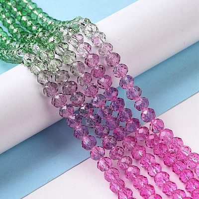 Transparent Glass Beads Strands GLAA-L045-01A-01-1