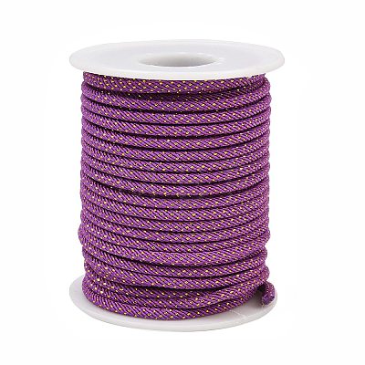 Nylon Round Milan Cord with Metallic Thread FB-CBA735D-01-1