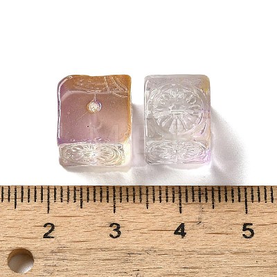 Transparent Glass Beads GLAA-D025-02I-1