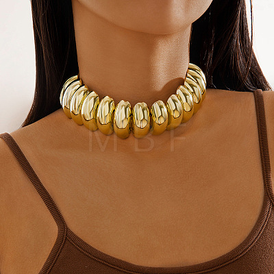 Alloy & CCB Plastic Beaded Necklaces FS-WG4655B-28-1