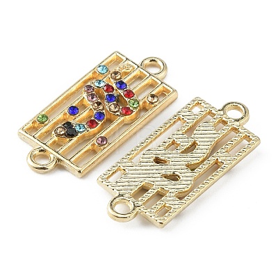 Alloy Rhinestone Connector Charms FIND-TAC0014-53B-1