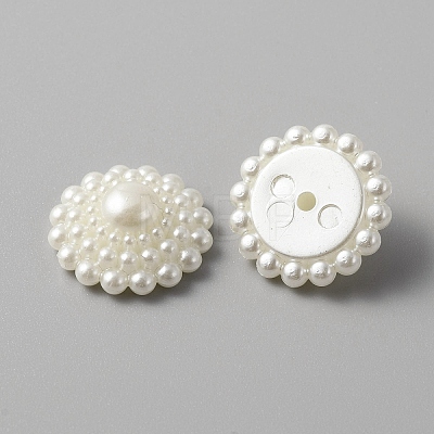 ABS Plastic Imitation Pearl Cabochons KY-WH0045-53-1