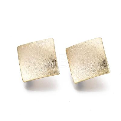 Brass Stud Earring Findings KK-N233-020-NF-1
