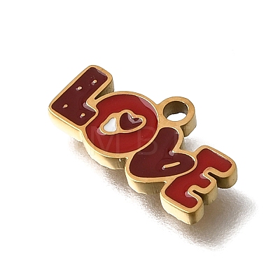 304 Stainless Steel Enamel Pendants SA-CBAA2E4-08C-G-1