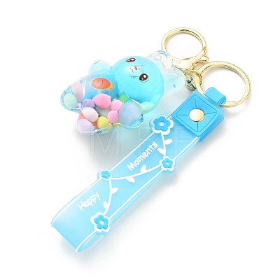 Cute Cartoon Rabbit Keychain KEYC-G052-03LG-1