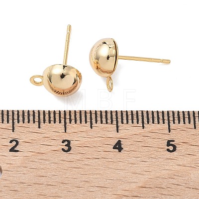 SHEGRACE Brass Stud Earring Findings XGR0024G-35G-1