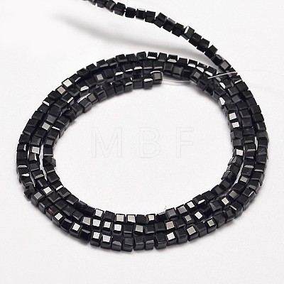 Faceted Cube Glass Beads Strands EGLA-J133-C01-1