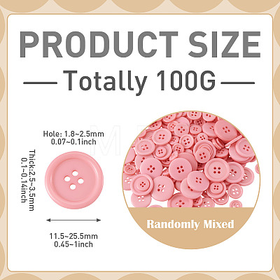 4-Hole Resin Buttons BUTT-TADJ0001-03E-1
