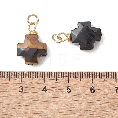Natural Mixed Stone Pendants PALLOY-JF05432-1