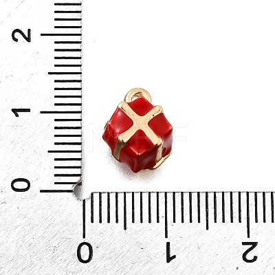 Zinc Alloy Enamel Charms FIND-U029-01G-01-1