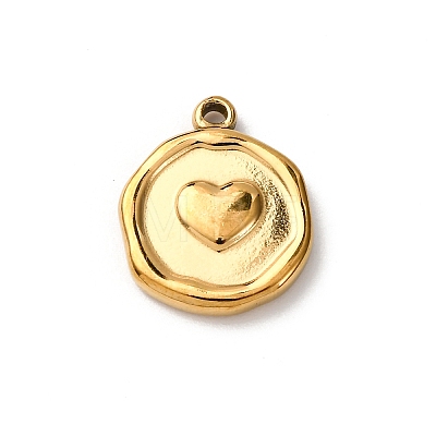 304 Stainless Steel Pendants STAS-I348-02G-02-1