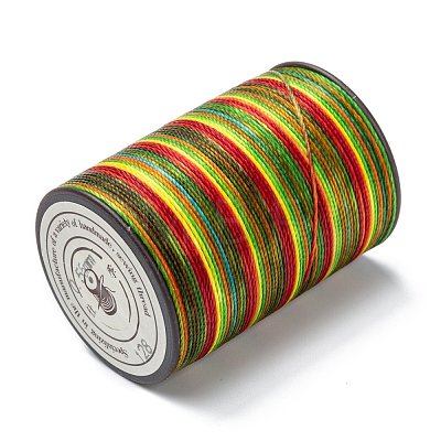 Round Waxed Polyester Thread String YC-D004-02C-128-1