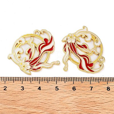 Rack Plating Alloy Enamel Pendants FIND-Q099-03C-01-1