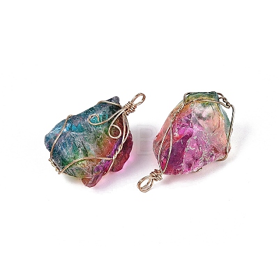 Raw Rough Natural Quartz Crystal Big Pendants G-Q606-48G-1