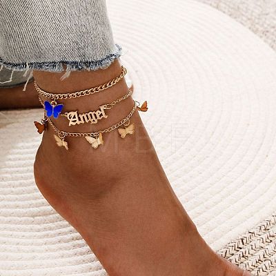 3Pcs Alloy Anklets WGF6F4F-02-1