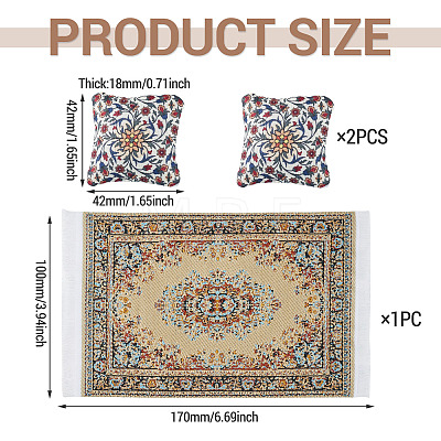 Turkish Style Mini Nylon Carpets AJEW-TA0003-66C-1