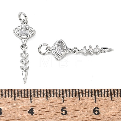 SHEGRACE Brass Clear Cubic Zirconia Pendants XGRQ3K023-540P-1