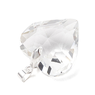 Transparent Glass Pendants PALLOY-JF05262-01-1