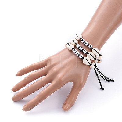 (Jewelry Parties Factory Sale)Family Bracelets Sets BJEW-JB05260-1
