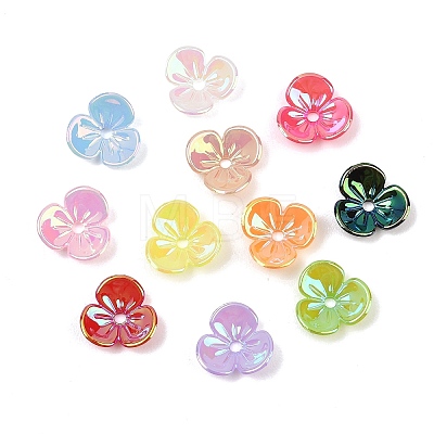 UV Plating Opaque Acrylic Bead Cap OACR-K001-44-1