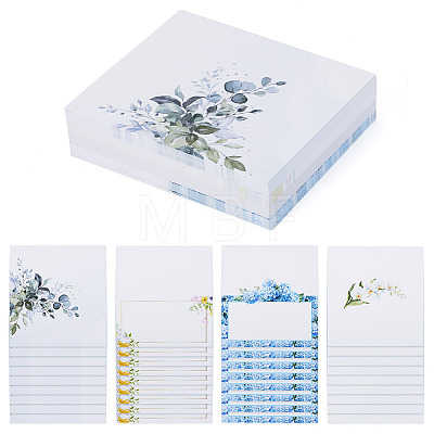 80 Sheets 4 Styles Rectangle Paper Table Place Cards AJEW-TA0003-61-1