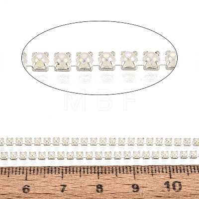 Iron & ABS Plastic Imitation Pearl Tennis Chains CH-Q006-01A-17-1