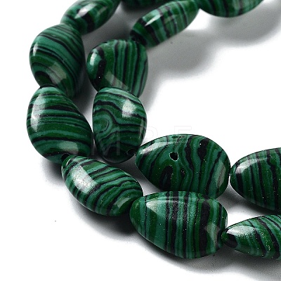 Synthetic Malachite Beads Strands G-L242-30-1