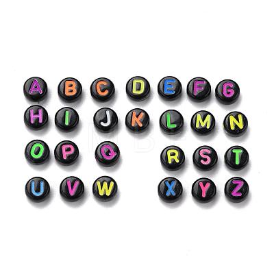 Opaque Black Acrylic Beads MACR-N008-17-1