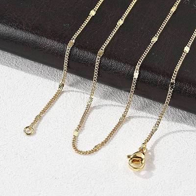 Brass Chain Necklaces X-MAK-L009-12G-1