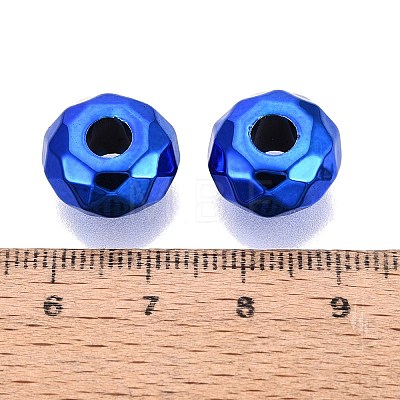 UV Plating Acrylic European Beads OACR-E033-22-06-1