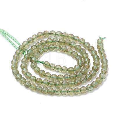Natural Green Apatite Beads Strands G-S150-28-7mm-1