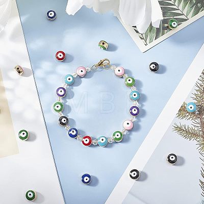  Alloy Enamel European Beads ENAM-NB0001-36-1