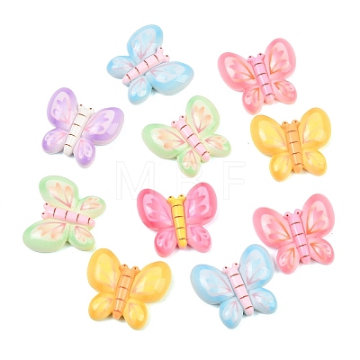 Opaque Resin Cabochons RESI-C068-01-1